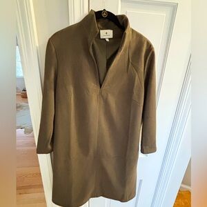 Hunter Green Suede Tuckernuck Clifton Dress